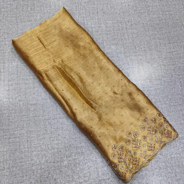 Crushed Satin Stone Work Hijab | HJ30